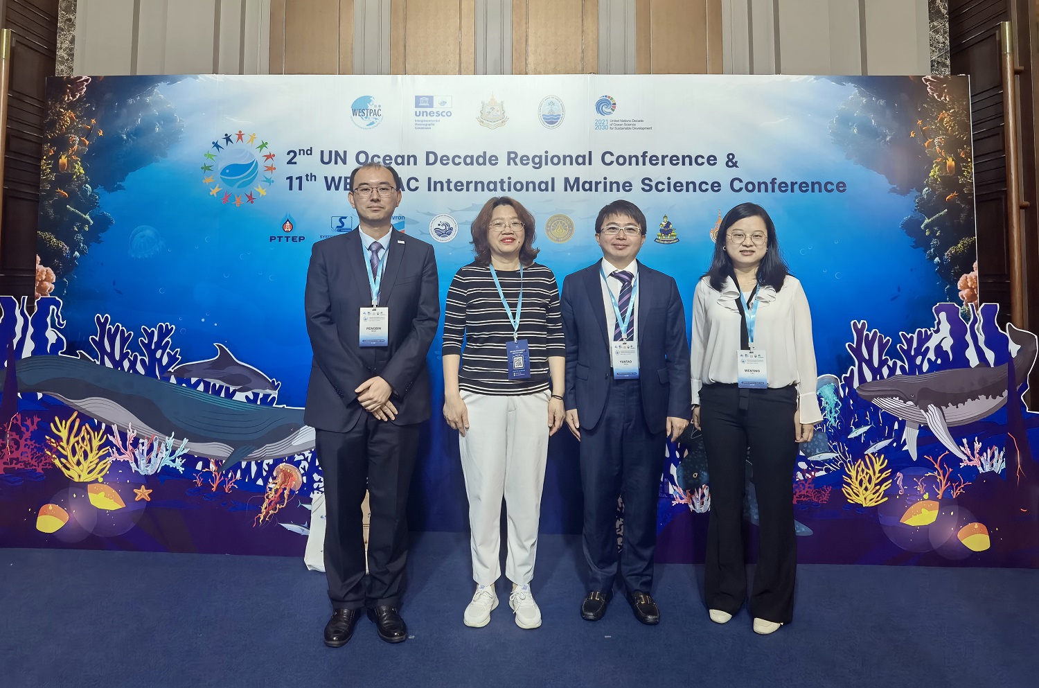 The delegation of the SIO attended the Second United Nations Decade of Ocean Regional Conference and the SIO organized multiple side meetings